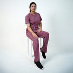 AERO Pulse Mauve V-Neck Full Set - Women