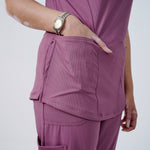 AERO Pulse Mauve V-Neck Full Set - Women