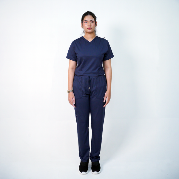 Essential Anchor Navy V-Neck Full Set - Women
