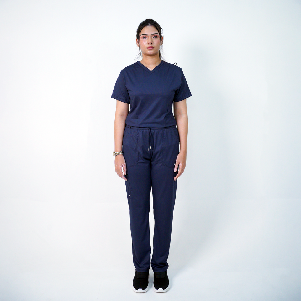 Essential Anchor Navy V-Neck Full Set - Women