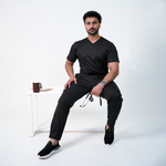 Essential Onyx Black V-Neck Full Set - Men