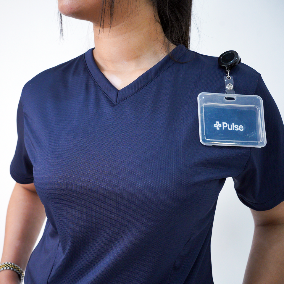 Essential Anchor Navy V-Neck Top Only - Women