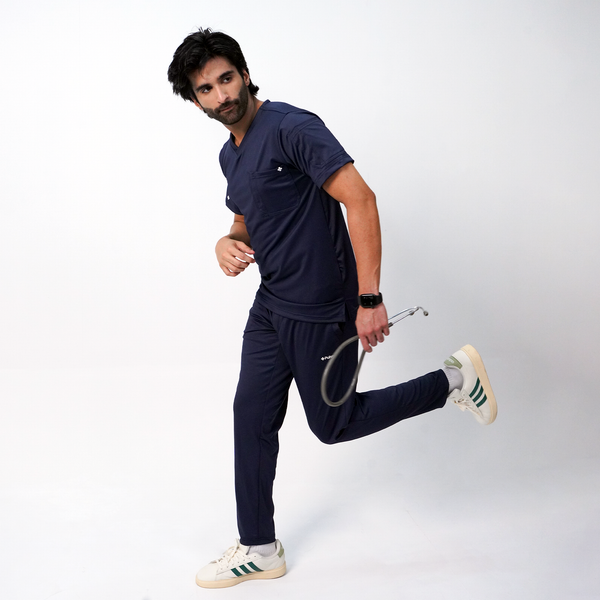 Essential Anchor Navy V-Neck Full Set - Men