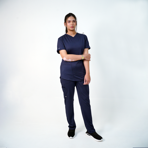 Essential Anchor Navy V-Neck Full Set - Women