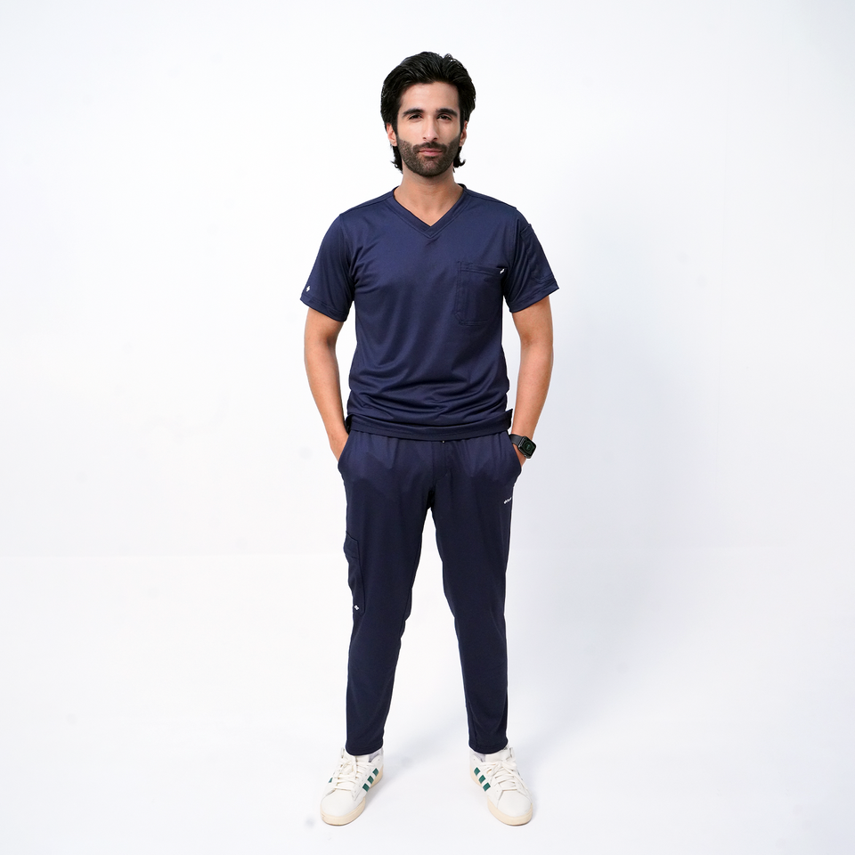 Essential Anchor Navy V-Neck Full Set - Men