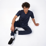 AERO Deep Navy Straight Pants Only - Men