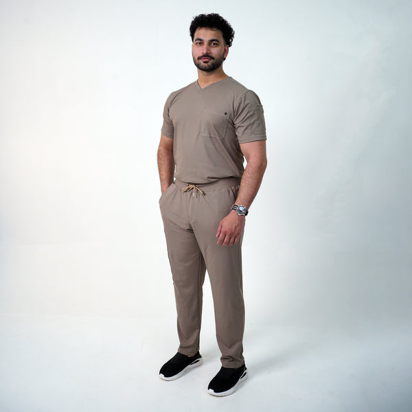 AERO Dune Camel V-Neck Full Set - Men