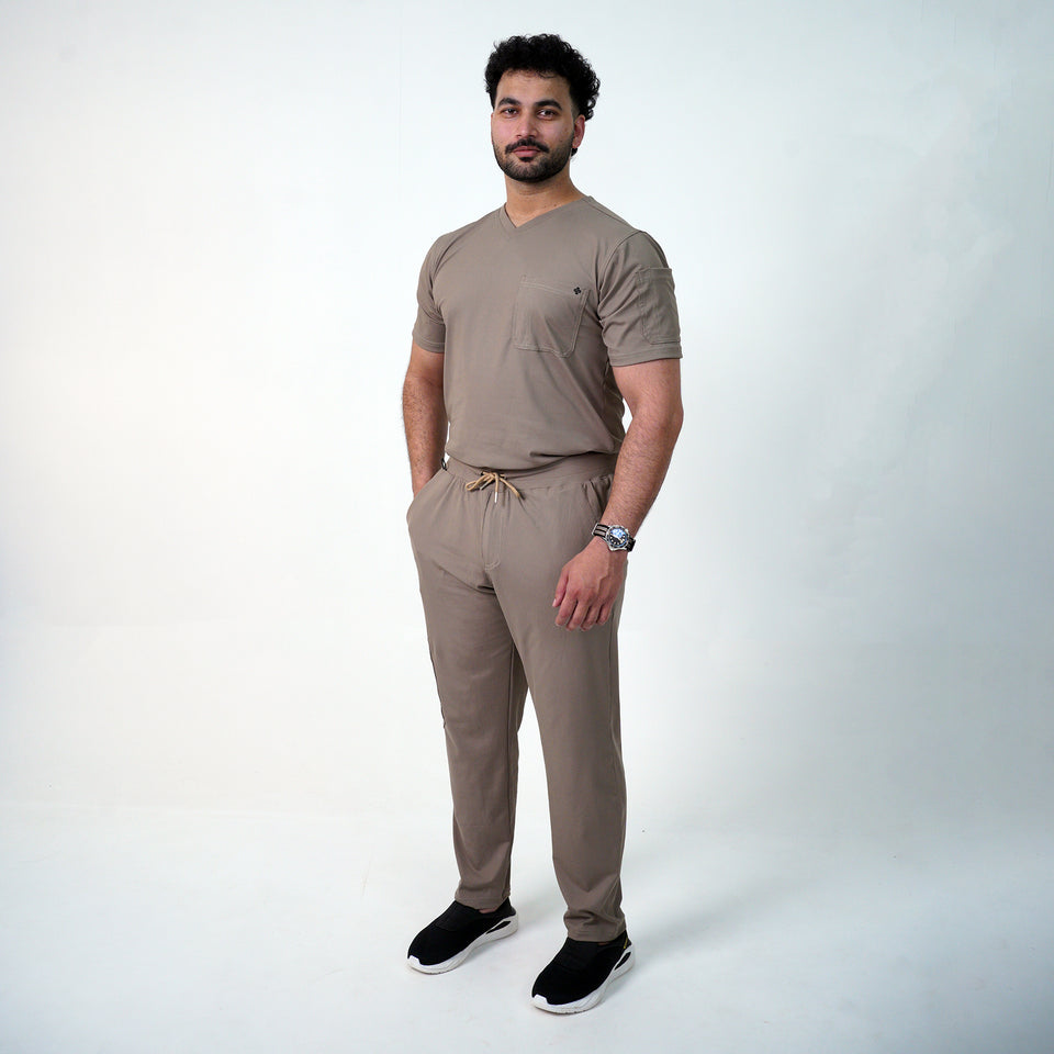 AERO Dune Camel V-Neck Full Set - Men