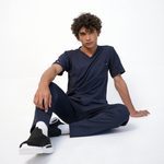 AERO Deep Navy Straight Pants Only - Men