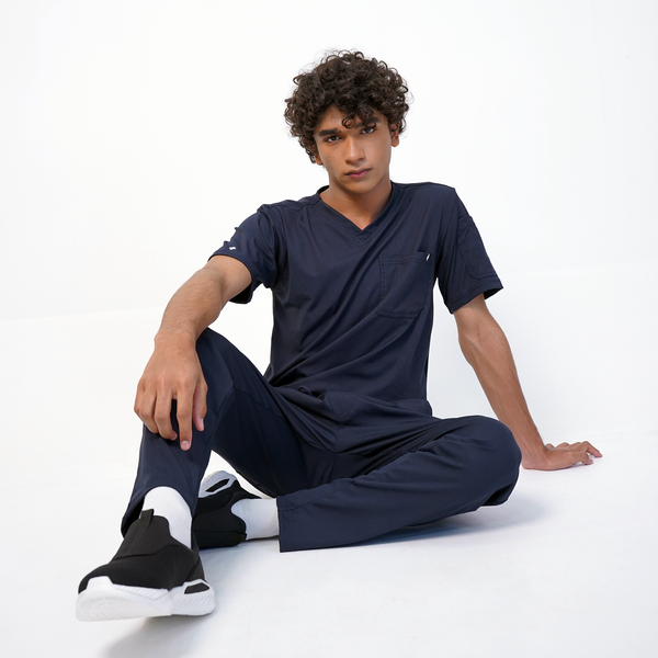 AERO Deep Navy Straight Pants Only - Men