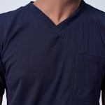 AERO Deep Navy V-Neck Full Set - Men