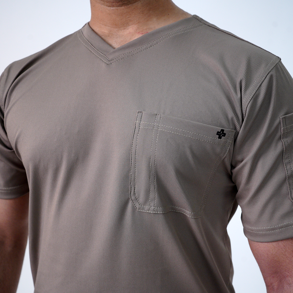 AERO Dune Camel V-Neck Top only - Men