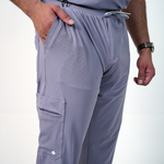 AERO Arctic Grey Straight Pants Only - Men