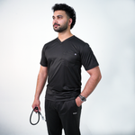 Essential Onyx Black V-Neck Full Set - Men