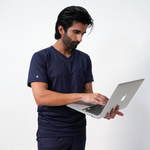 Essential Anchor Navy V-Neck Full Set - Men