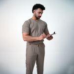 AERO Dune Camel V-Neck Top only - Men