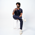 Essential Anchor Navy V-Neck Full Set - Men