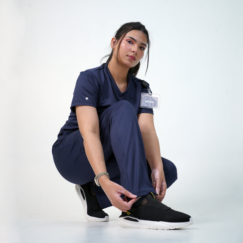 Essential Anchor Navy Straight Pants Only - Women