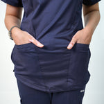 Essential Anchor Navy V-Neck Top Only - Women