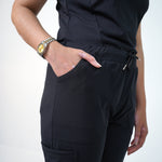 AERO Midnight Black Straight Pants Only - Women