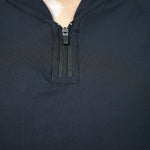 AERO Midnight Black Zip Top Only - Women