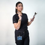 AERO Midnight Black Zip Top Only - Women