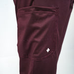 Essential Deep Crimson Straight Pants Only - Women