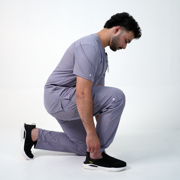 AERO Arctic Grey Straight Pants Only - Men