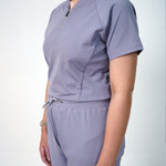 AERO Arctic Grey Zip Top Only - Women
