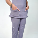 AERO Arctic Grey Zip Top Only - Women