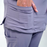 AERO Arctic Grey Zip Top Only - Women