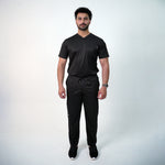 Essential Onyx Black V-Neck Top Only - Men
