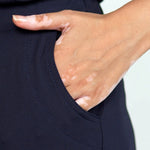 AERO Deep Navy Flared Pants Only - Women