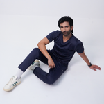 Essential Anchor Navy V-Neck Top Only - Men